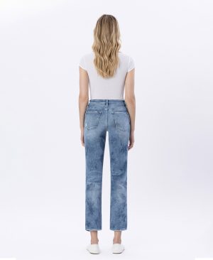 West Side – High Rise Crop Straight Jeans