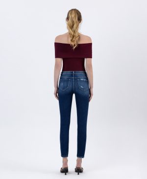 Catch the Breeze – High Rise Forward Outseam Crop Skinny Jeans