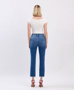 A Little Closer – Super High Rise Crop Slim Straight Jeans