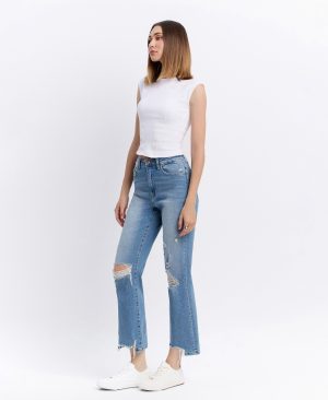 Valiance – Super High Rise 90’s Vintage Ankle Flare Jeans