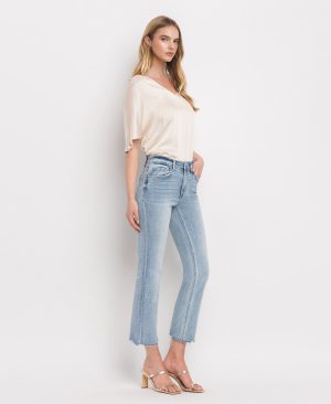 Polite – High Rise Crop Straight Jeans