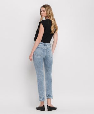 Strikingly – High Rise Slim Straight Jeans