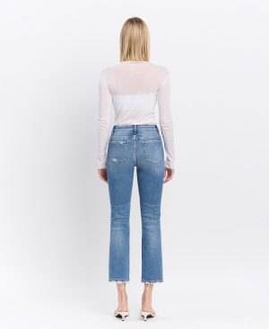 Excellant – High Rise Slim Straight Jeans