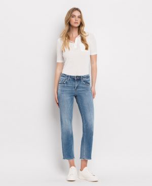 Stately – Mid Rise Crop Straight Jeans