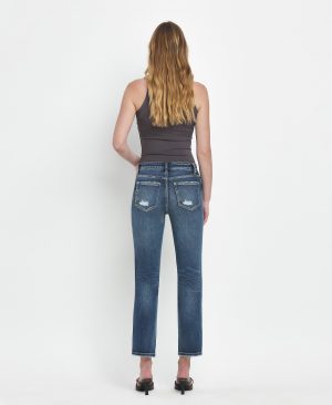 Benefactor – High Rise Ankle Slim Straight Jeans