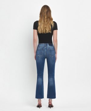 Ingenuity – High Rise Step Hem Cropped Flare Jeans