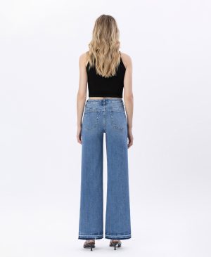 Resolute – Super High Rise Split Seam Wide Leg Jeans