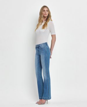 Prize – Mid Rise Seamless Waistband Bootcut Jeans