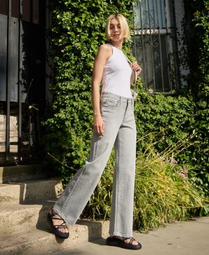 Clementine – High Rise Wide Leg Jeans