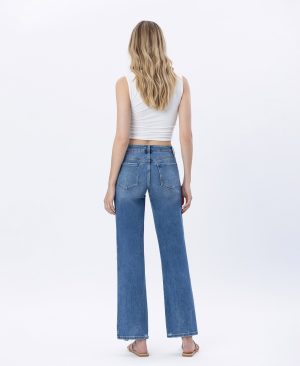 Gladden – High Rise Slim Wide Leg Jeans