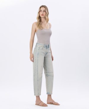 Handier – High Rise Barrel Jeans