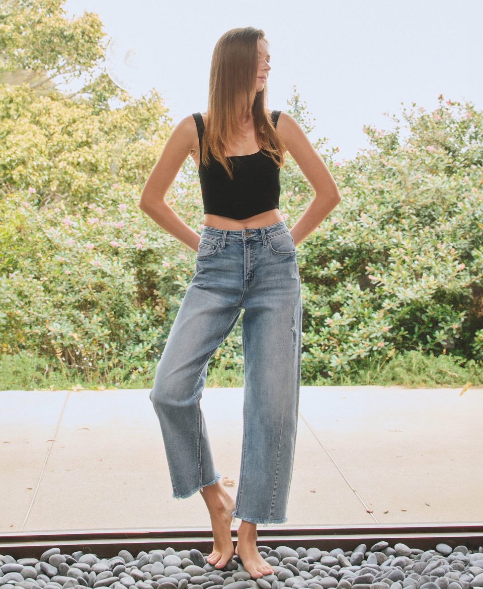 Tantalizing - Super High Rise Barrel Jeans