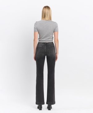 Regenerate – High Rise Patch Pocket Flare Jeans