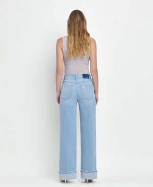 Intrepid – Super High Rise Cuffed Baggy Wide Leg Jeans