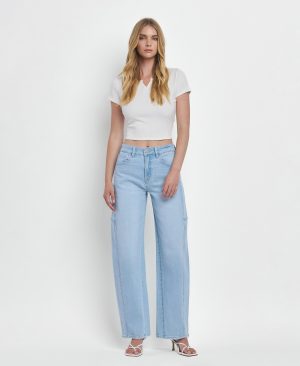 Exhibition – Super High Rise Long Barrel Jeans