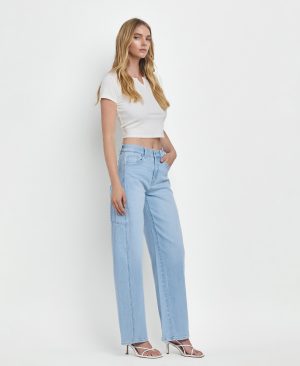 Exhibition – Super High Rise Long Barrel Jeans