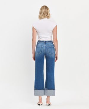Blue Fairy – Super High Rise 90’s Vintage Cuffed Flare Jeans