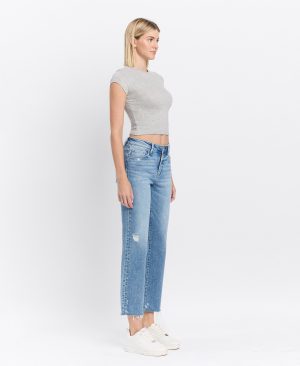Sweet Time – High Rise Ankle Straight Jeans