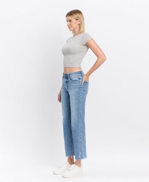 Sweet Time – High Rise Ankle Straight Jeans