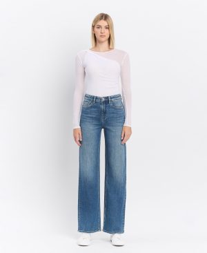 On Target – Super High Rise Wide Leg Jeans