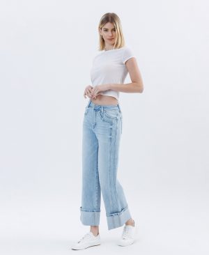 Wild Horses – Super High Rise Cuffed Wide Leg Jeans