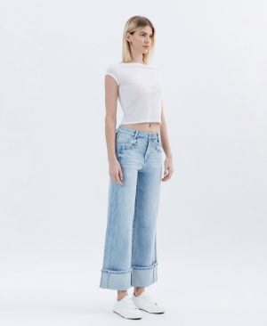 Wild Horses – Super High Rise Cuffed Wide Leg Jeans