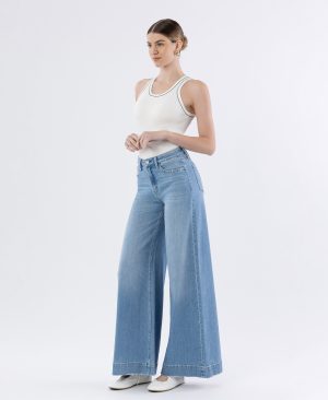 Battleground – High Rise Extreme Wide Leg Jeans