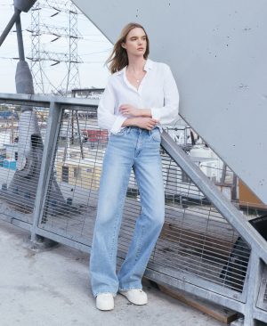 Advantageous – High Rise Full Length Wide Leg Jeans