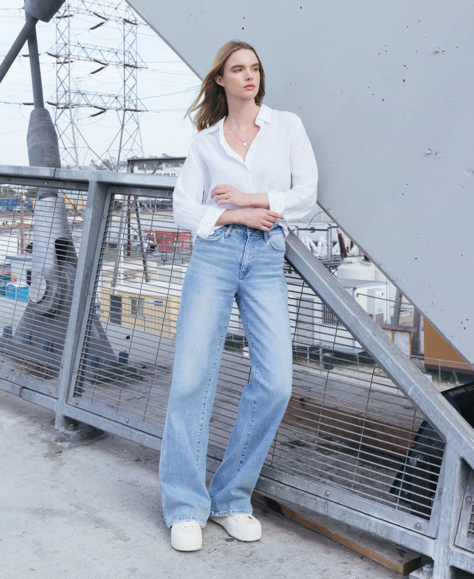 Advantageous - High Rise Full Length Wide Leg Jeans