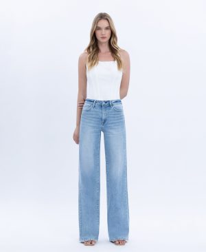 Advantageous – High Rise Full Length Wide Leg Jeans
