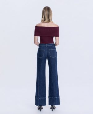 Jubilant – Super High Rise Belt Strap Vintage Flare Jeans