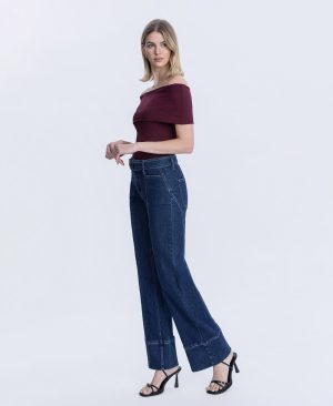 Jubilant – Super High Rise Belt Strap Vintage Flare Jeans